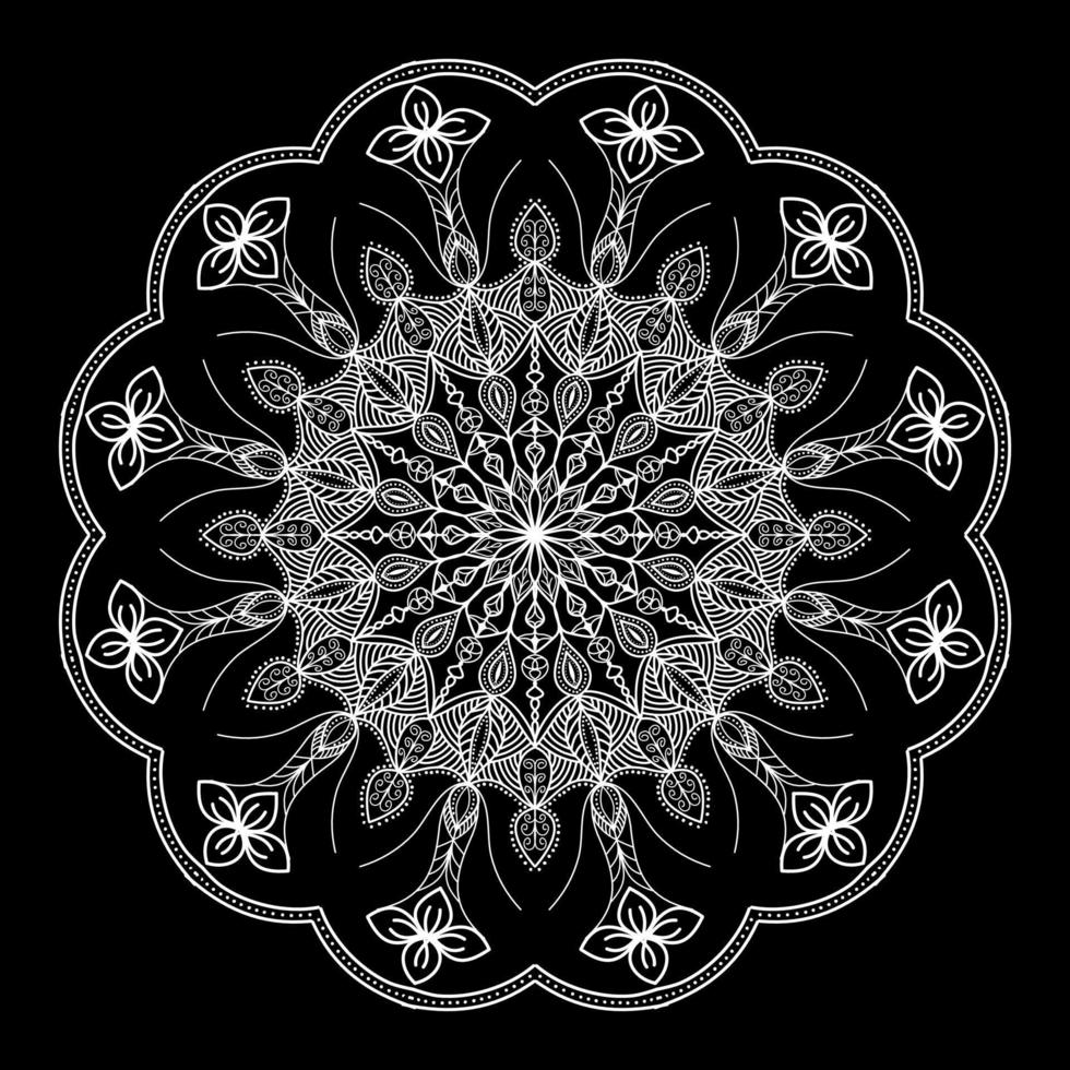 mandala circle pattern vintage decorative pattern indian skin painting tattoo oriental art vector