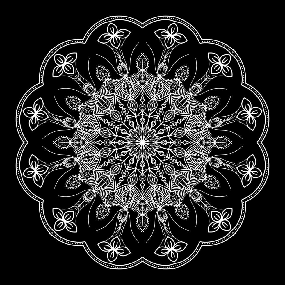 mandala circle pattern vintage decorative pattern indian skin painting tattoo oriental art vector