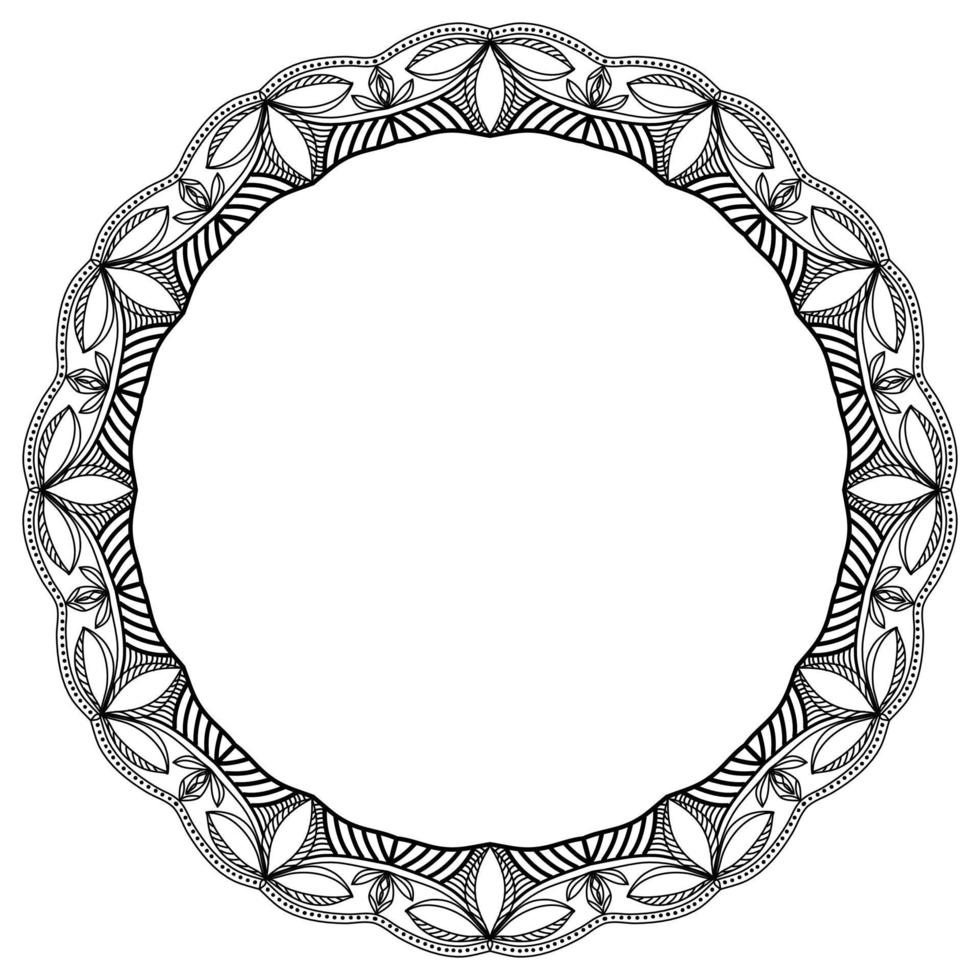 mandala circle pattern vintage decorative pattern indian skin painting tattoo oriental art vector