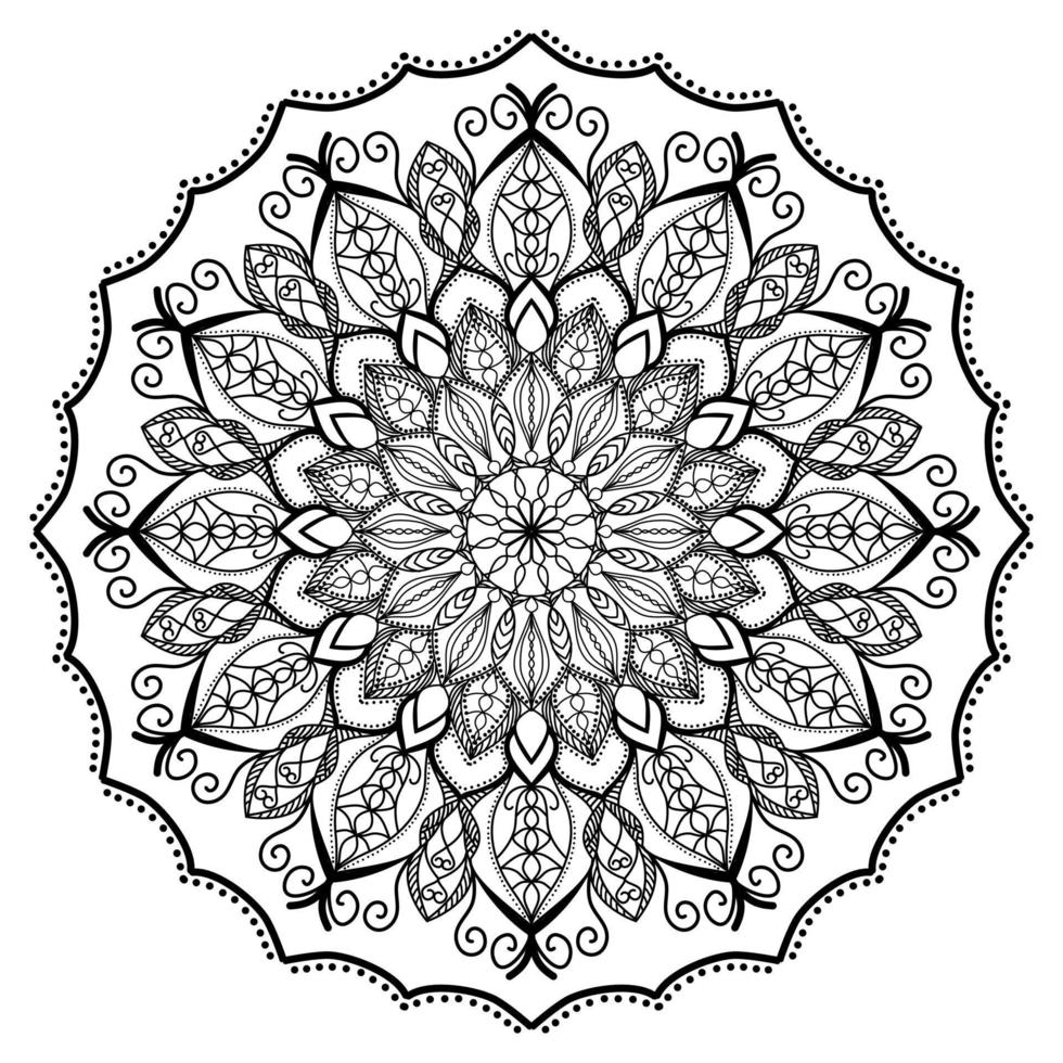 mandala circle pattern vintage decorative pattern indian skin painting tattoo oriental art vector