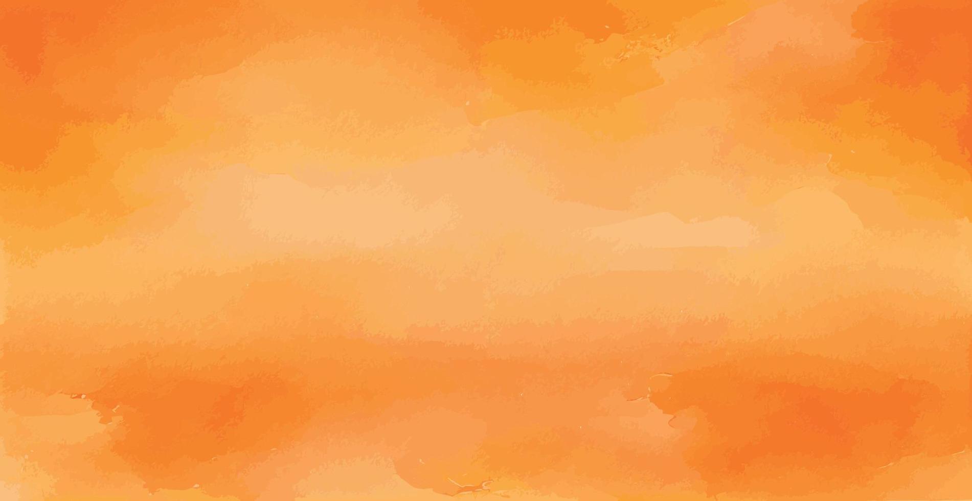 Abstract watercolor background orange yellow paper texture, colorful watercolor grunge - Vector