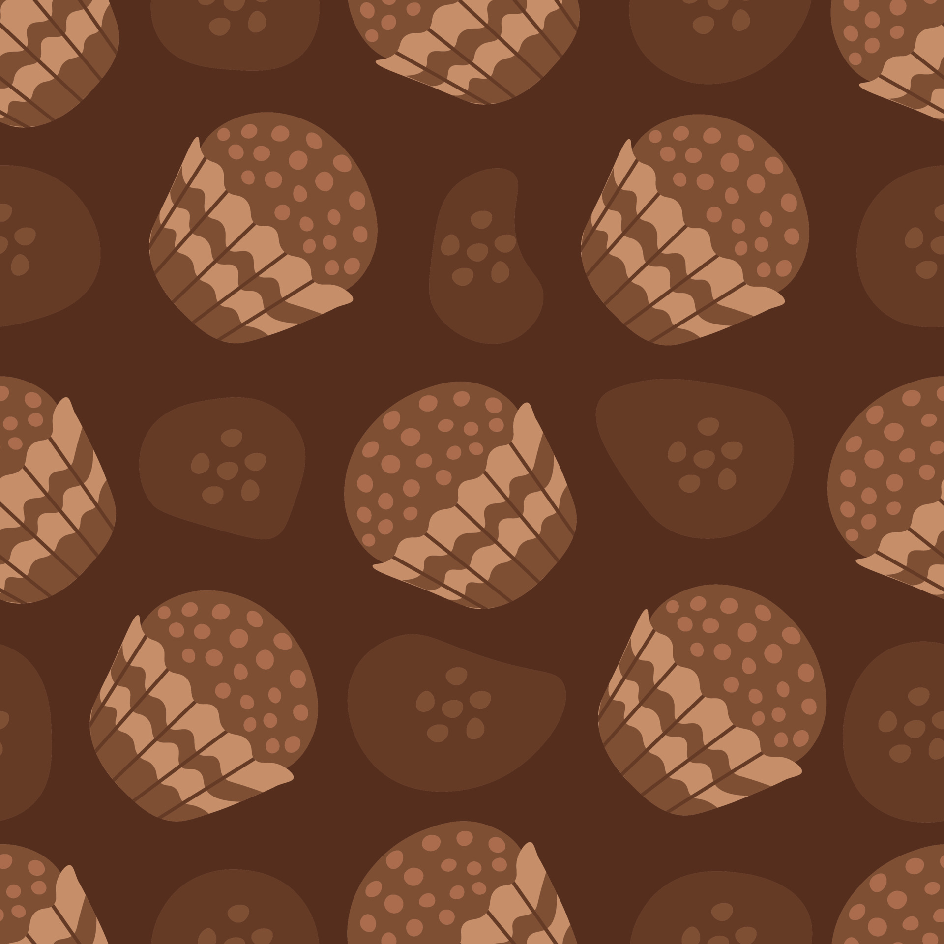 Chocolate seamless pattern with candy 23134671 Vector Art at Vecteezy