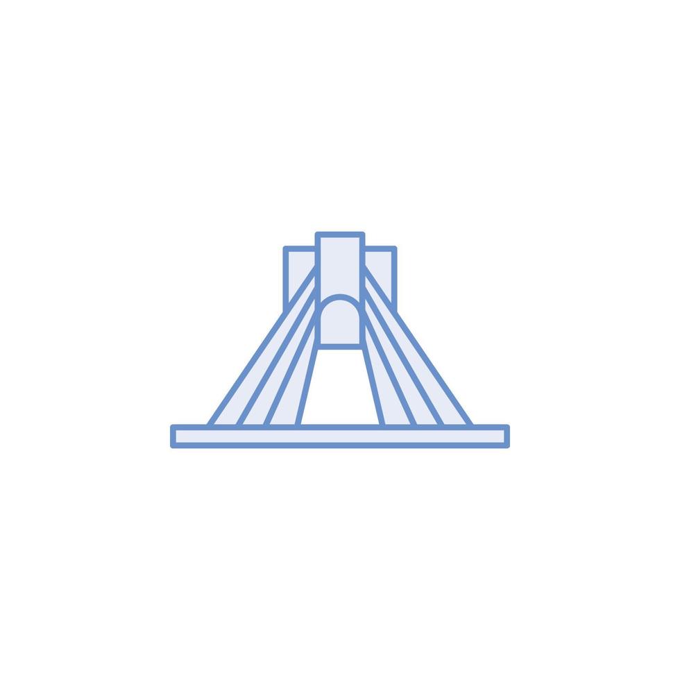 iran landmarks vector for website, UI Essential, symbol, presentation