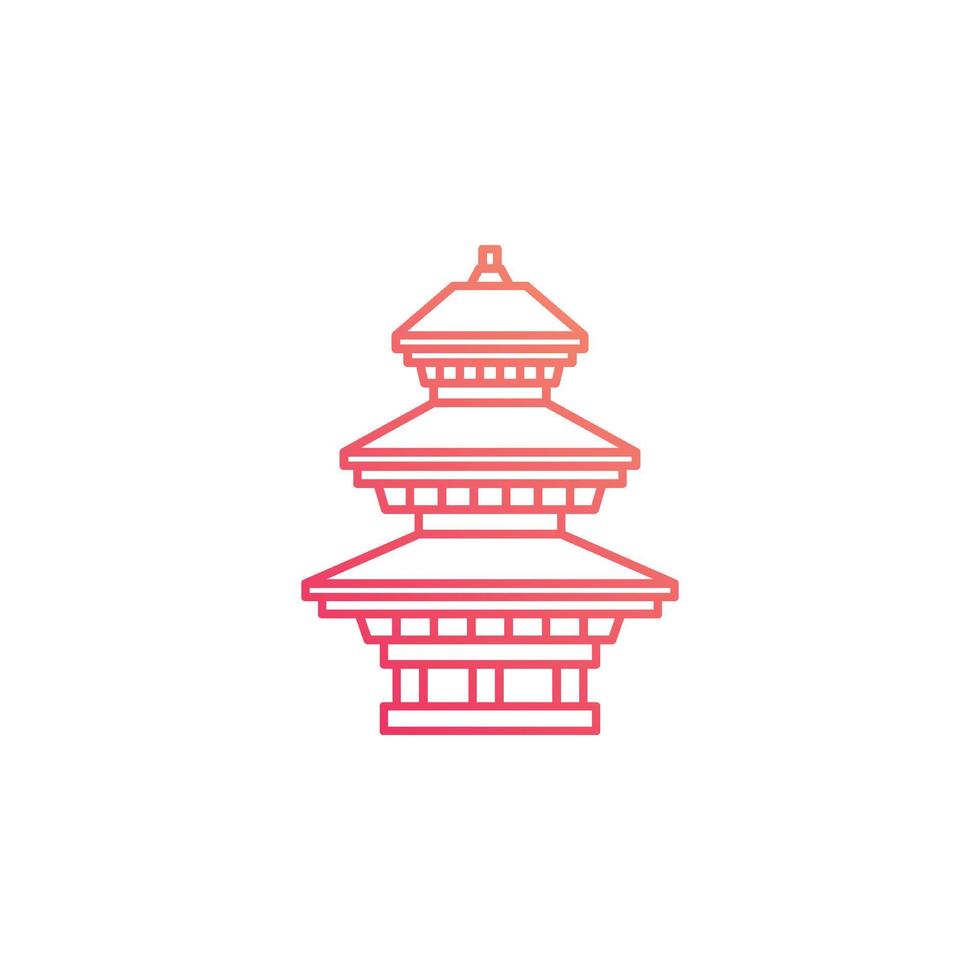 nepal landmarks vector for website, UI Essential, symbol, presentation