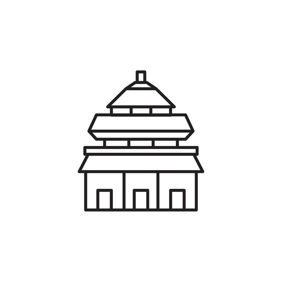 beijing landmarks vector for website, UI Essential, symbol, presentation