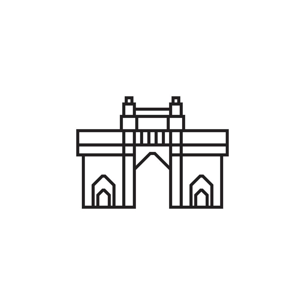 mumbai landmarks vector for website, UI Essential, symbol, presentation