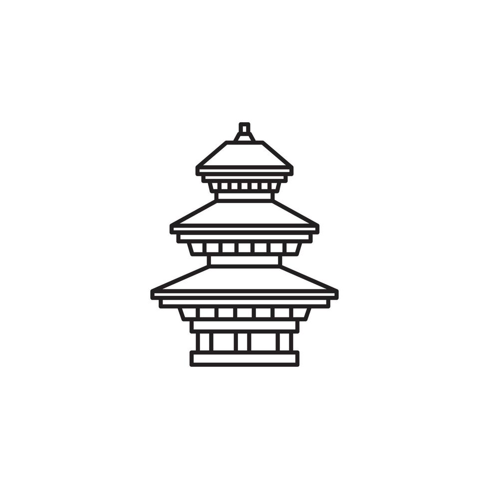 nepal landmarks vector for website, UI Essential, symbol, presentation