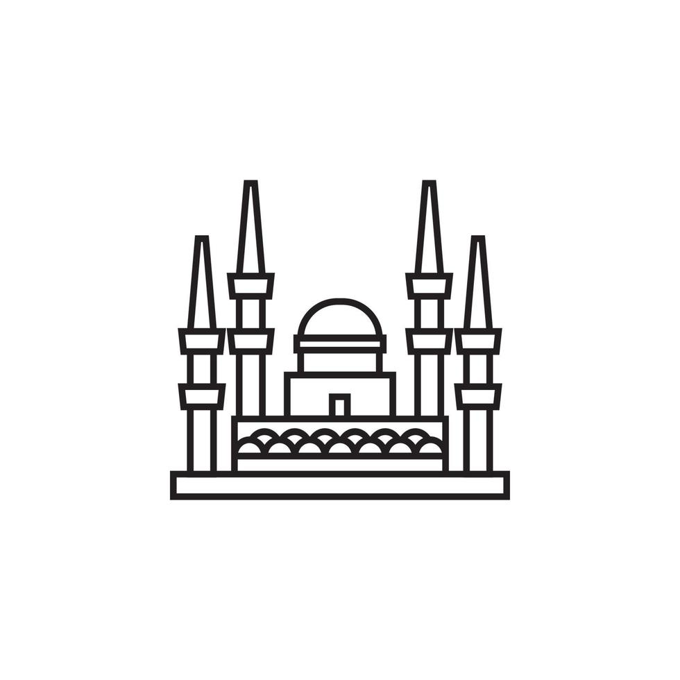 istanbul landmarks vector for website, UI Essential, symbol, presentation