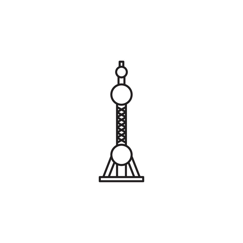 shanghai landmarks vector for website, UI Essential, symbol, presentation