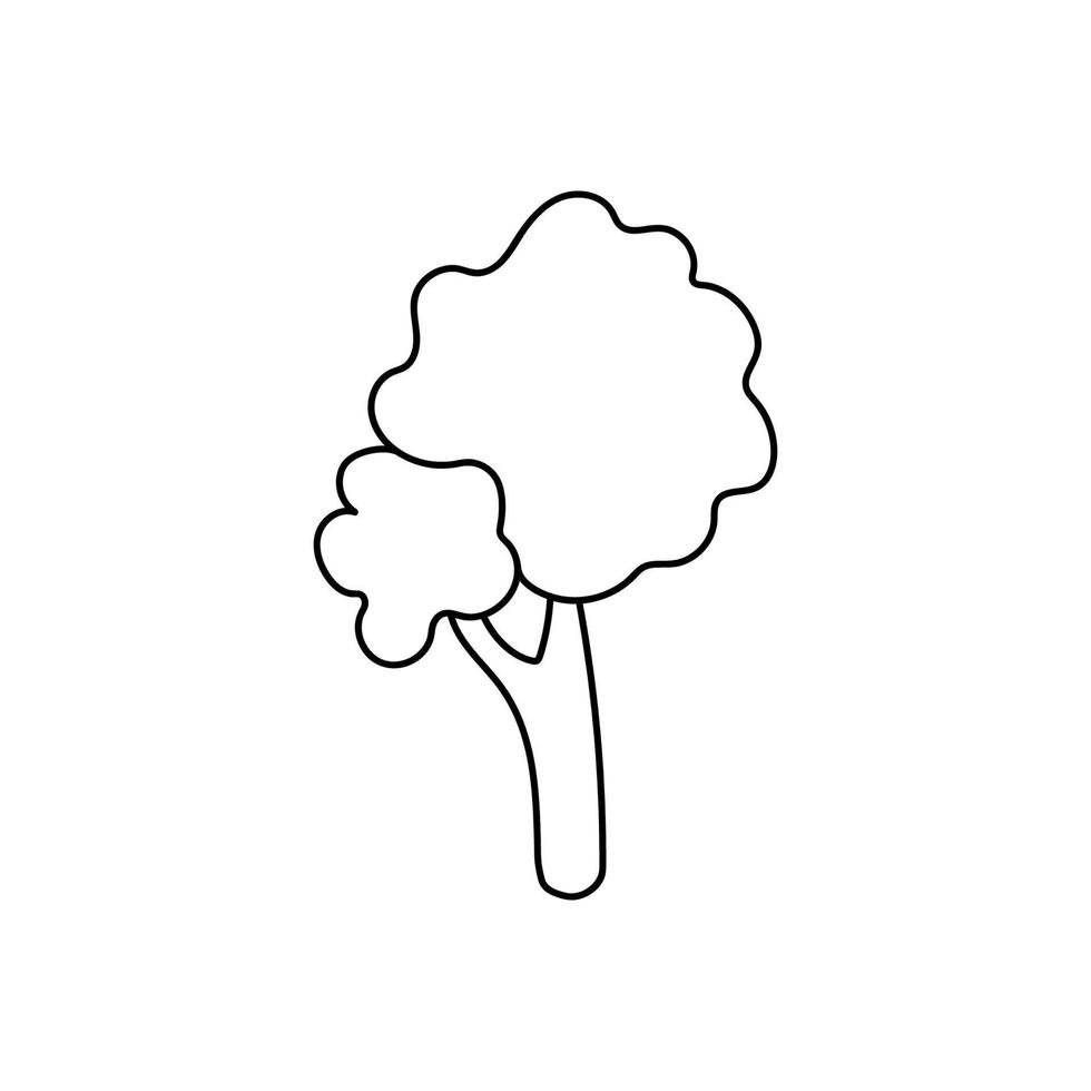 Hand drawn vector illustration tree.