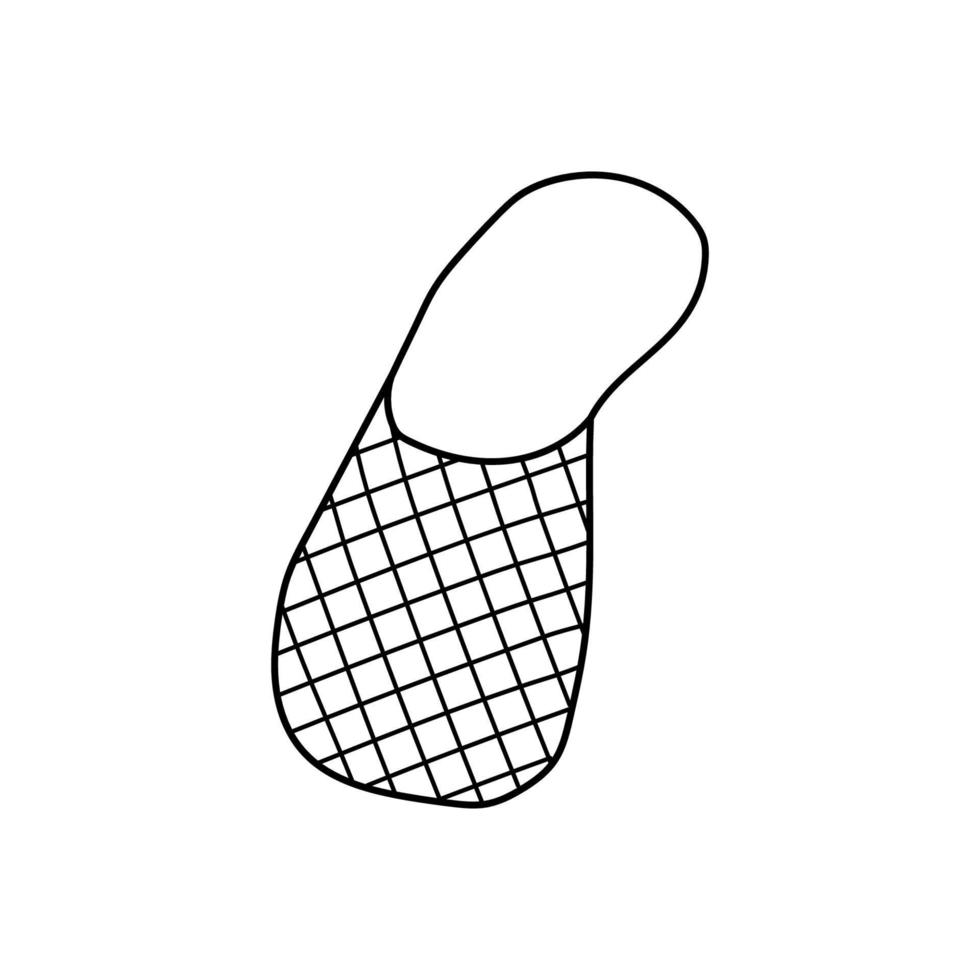 Hand drawn vector eco bag.