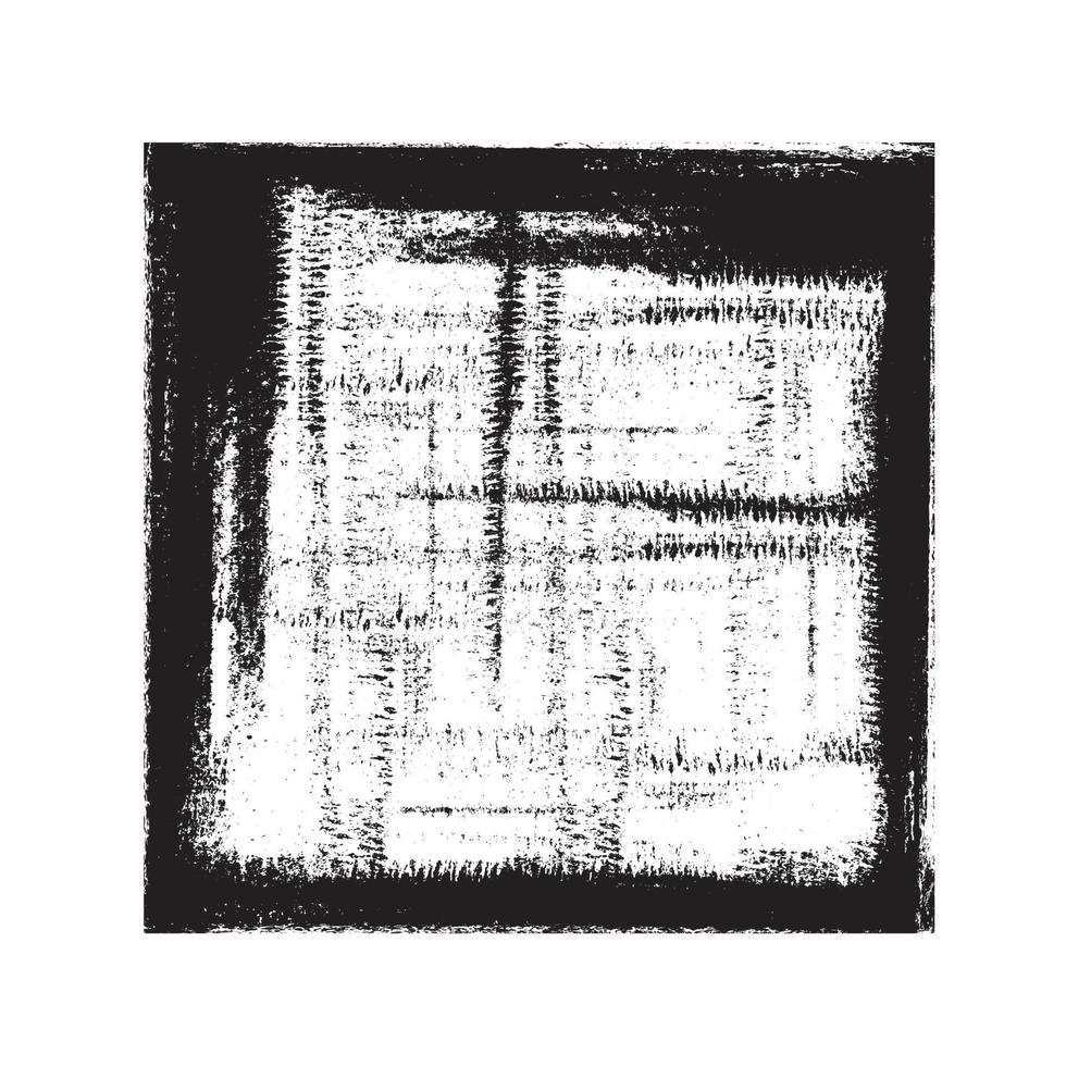 Vector grunge background. Grunge frame. Grunge border. Grunge black square on white background