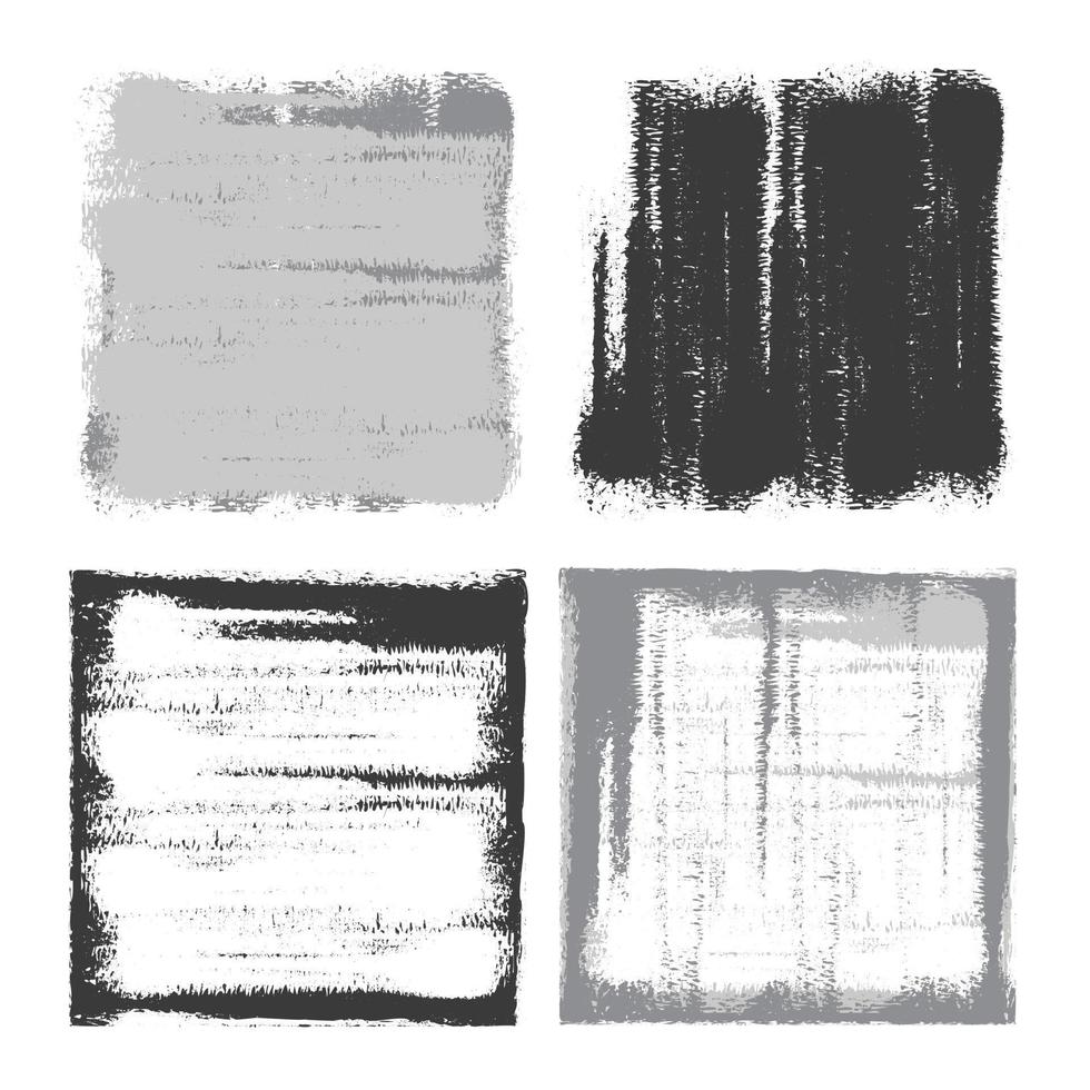 Vector grunge backgrounds. Grunge frames. Grunge borders. Grunge grey squares on white background
