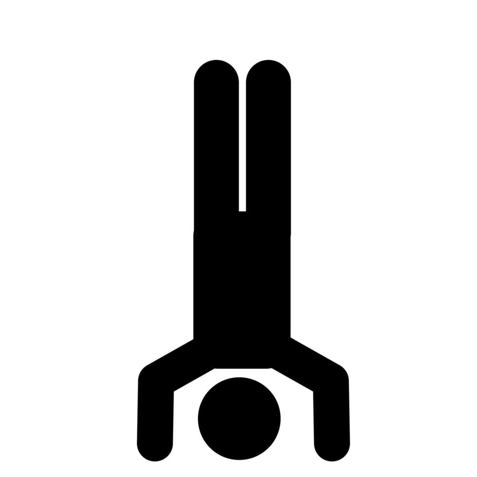 Handstand vector clip art, stick figure, pictogram, stickman 23135248 ...