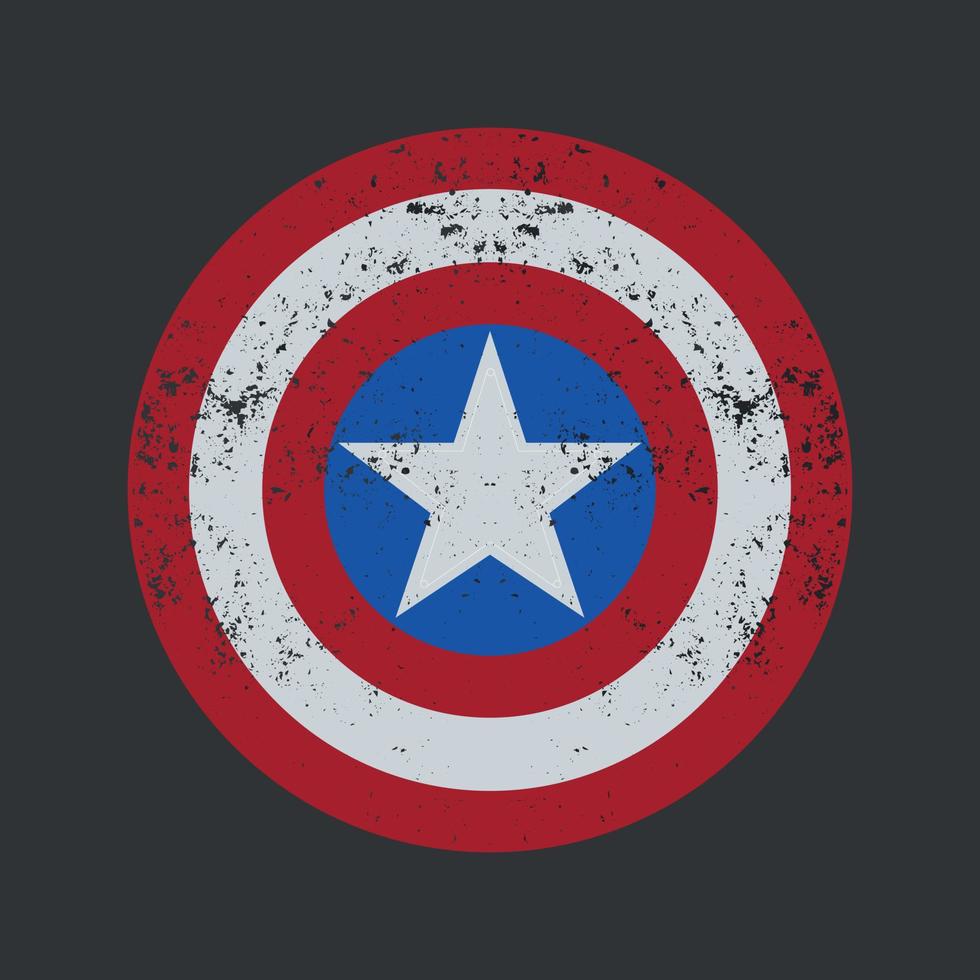 capitán America blindaje. editable texturas vector