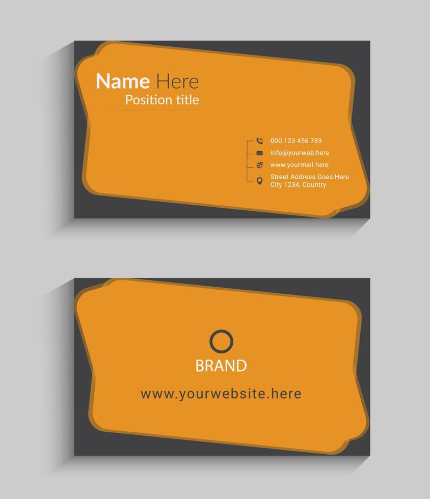 creative business card design template vector