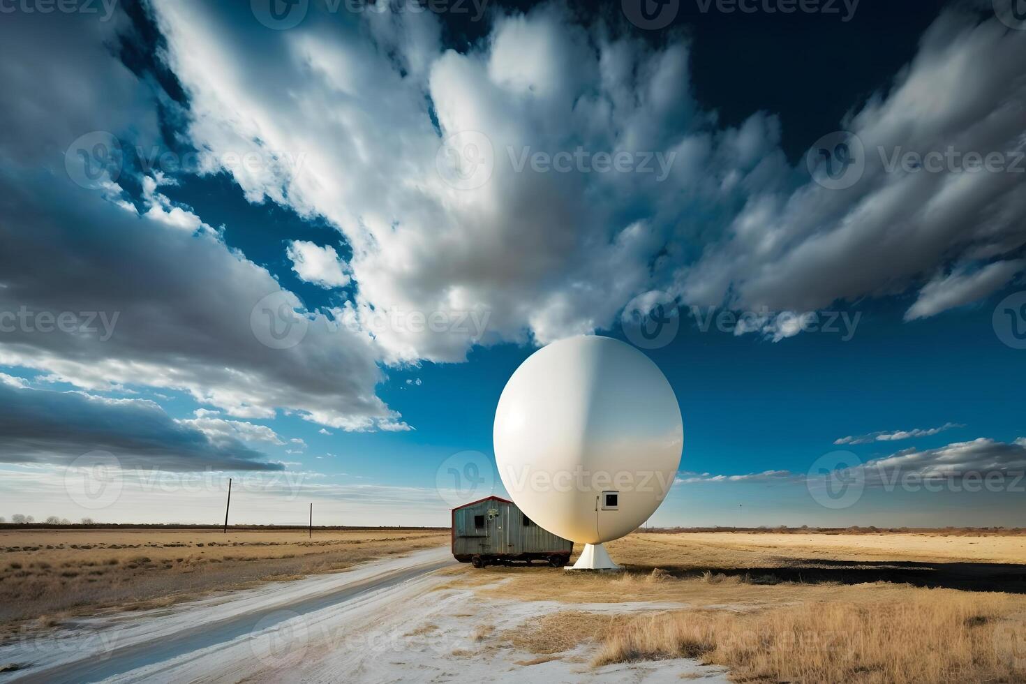 Weather Balloon. Neural network photo