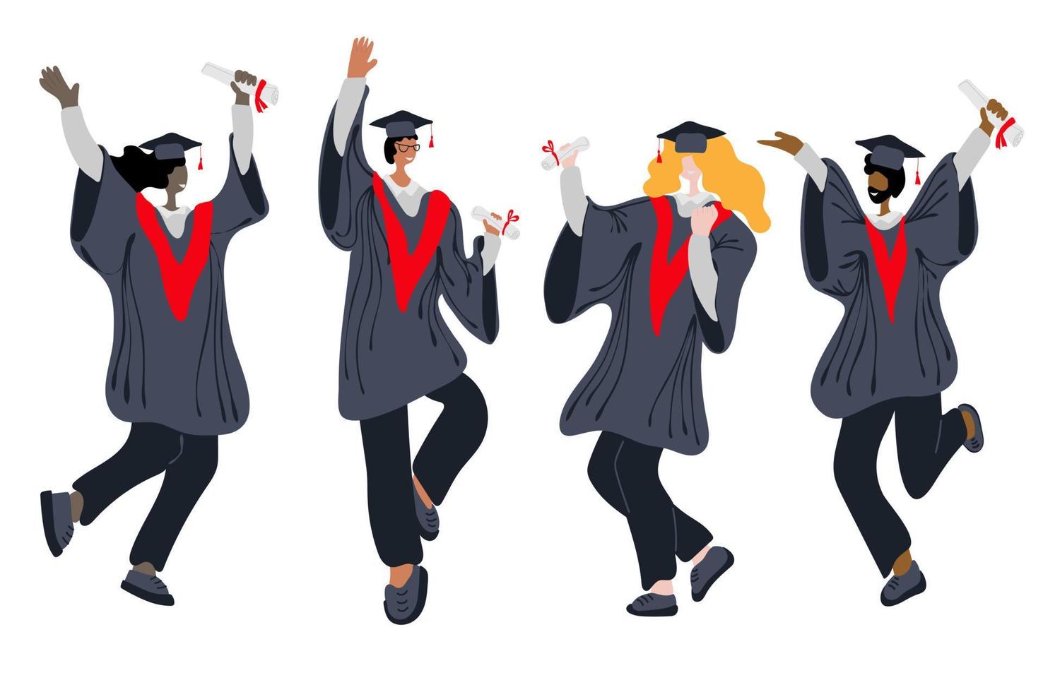 University Graduates A Group Of Happy Diverse International Graduates University Graduates A Group Of Happy Diverse International Graduates