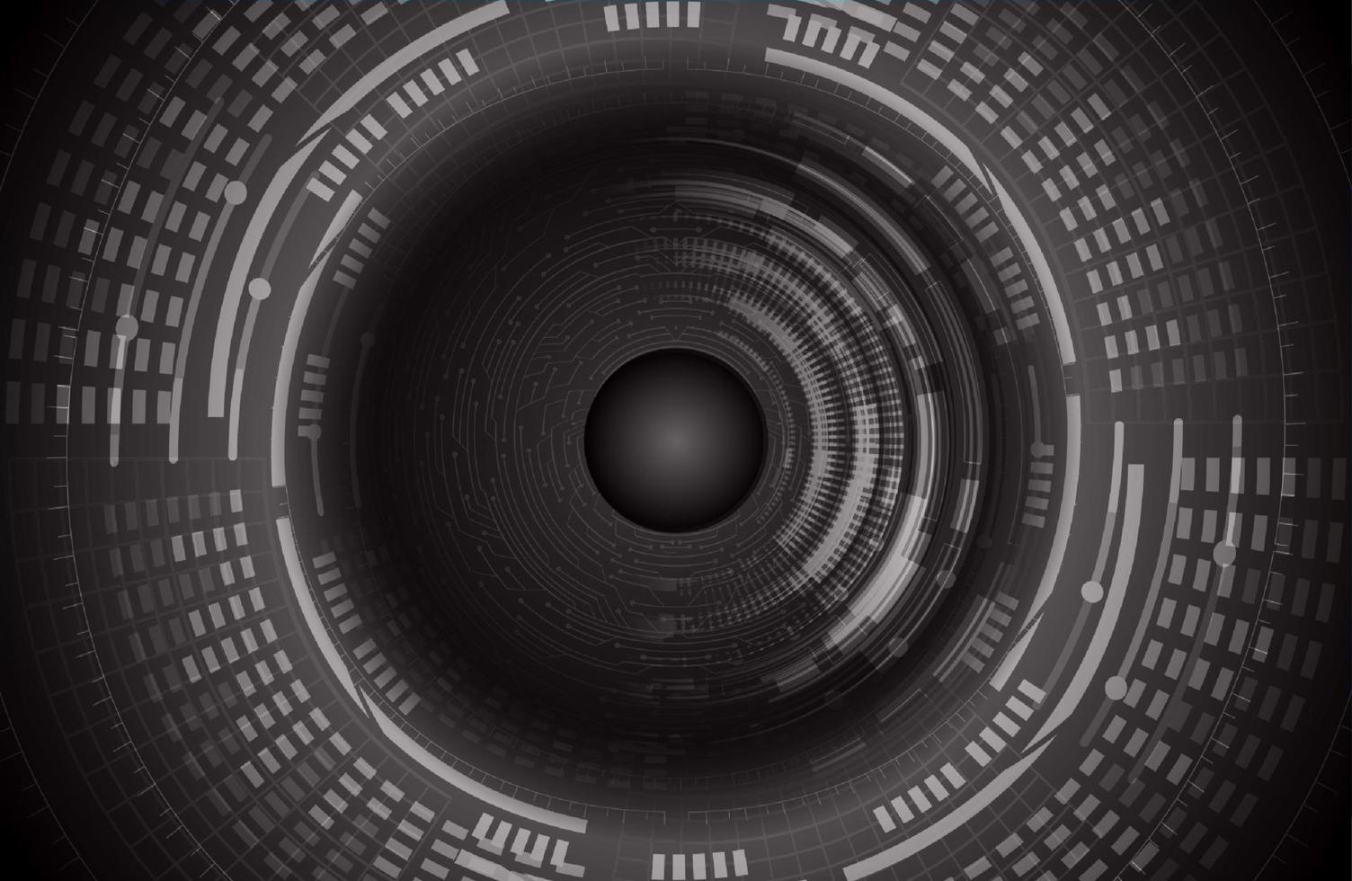 Modern Cybersecurity Eye on Technology Background vector