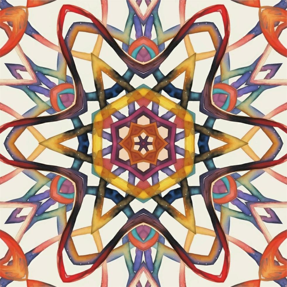 Abstract kaleidoscope background. Beautiful kaleidoscope seamless pattern. Multicolor mosaic texture. Seamless kaleidoscope texture. Unique kaleidoscope design vector