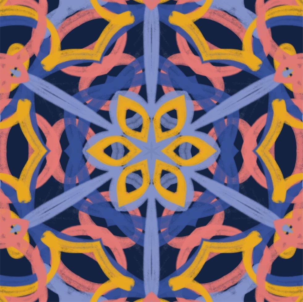 Abstract kaleidoscope background. Beautiful kaleidoscope seamless pattern. Multicolor mosaic texture. Seamless kaleidoscope texture. Unique kaleidoscope design vector