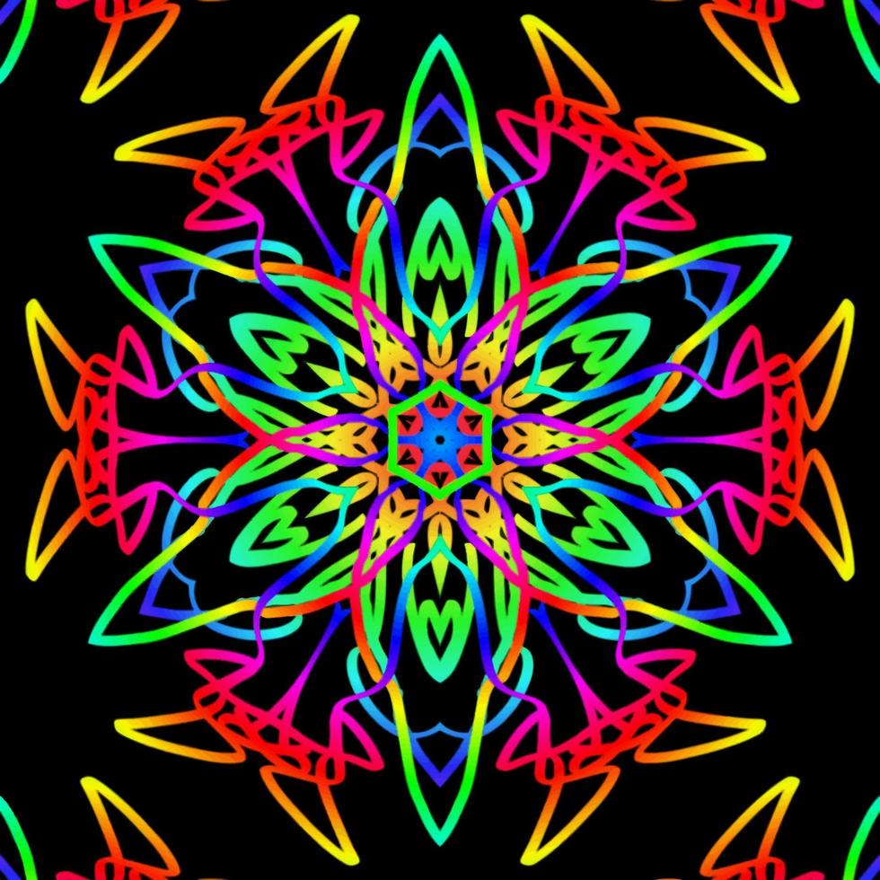 Abstract kaleidoscope background. Beautiful kaleidoscope seamless pattern. Multicolor mosaic texture. Seamless kaleidoscope texture. Unique kaleidoscope design vector