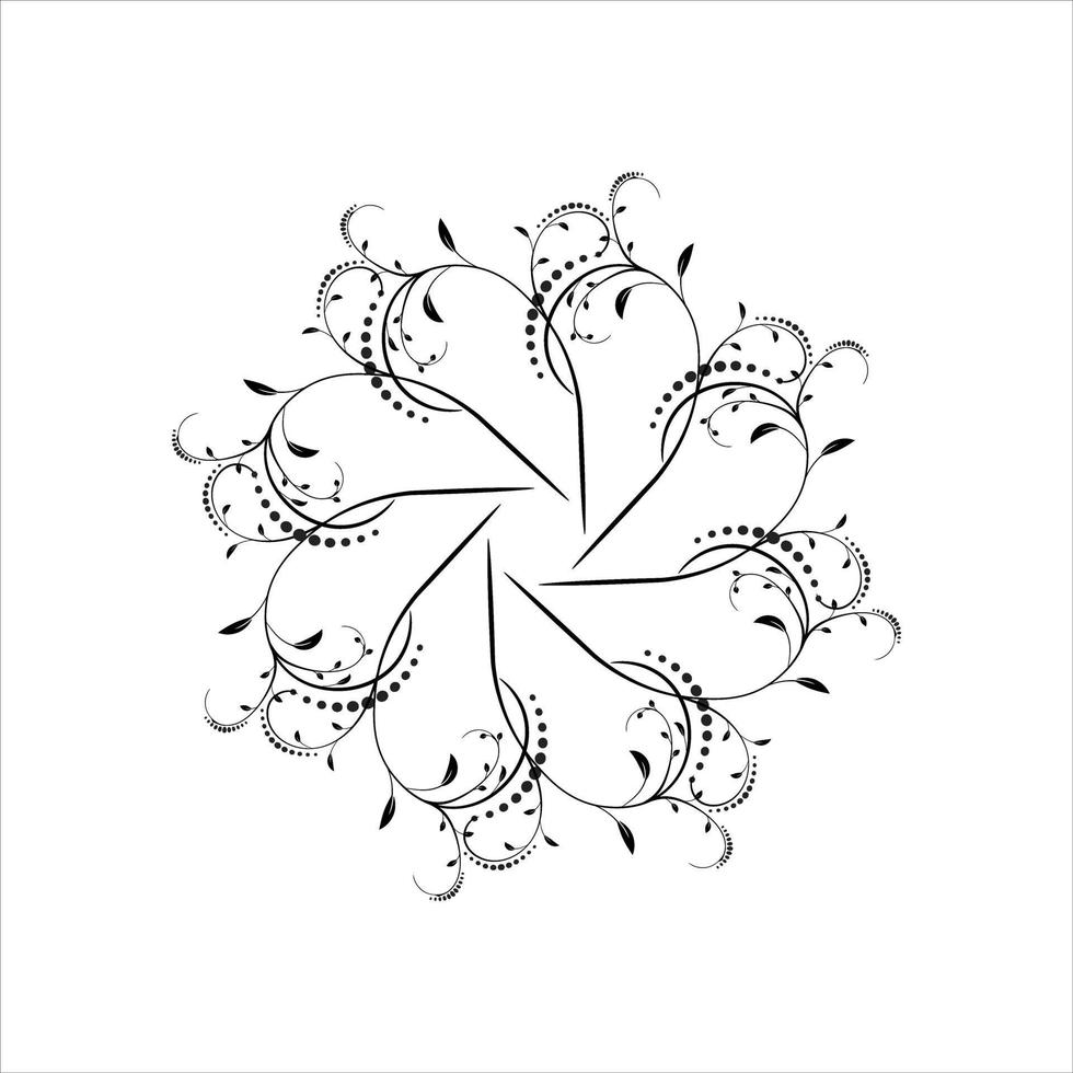 Beautiful floral ornament vector