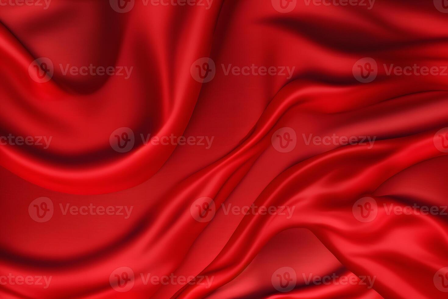 abstract luxury red silk fabric cloth or liquid wave or texture satin background. Neural network photo