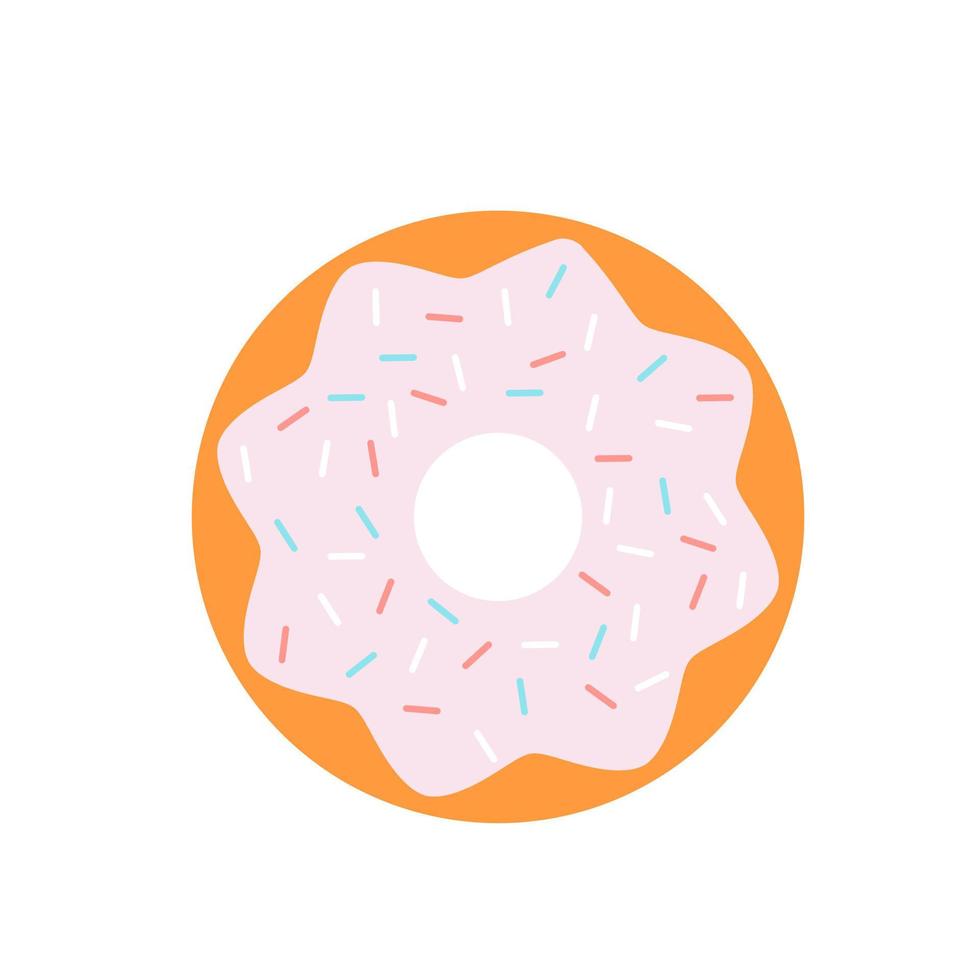 Donut icon vector. dessert illustration sign. sweet symbol. Cake logo. vector