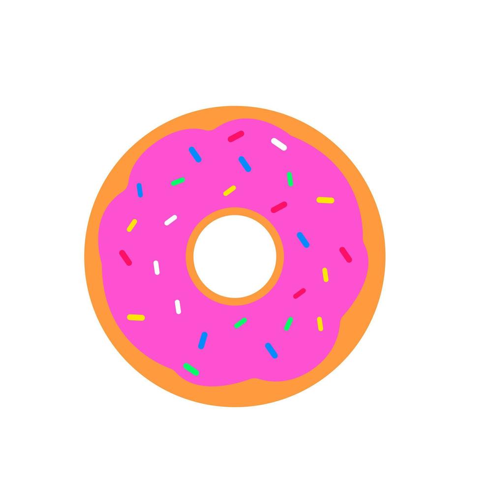 Donut icon vector. dessert illustration sign. sweet symbol. Cake logo. vector