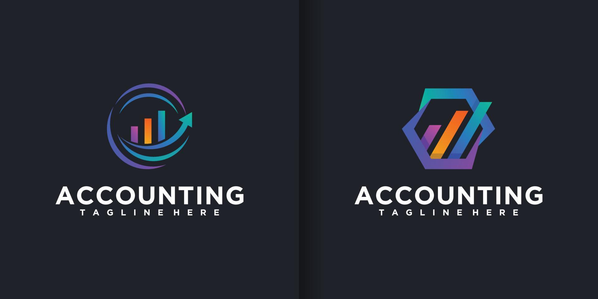 set of vector logos Finance. Business financial logo collection for company or agency