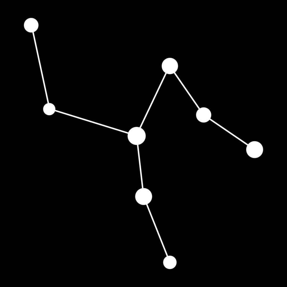 camelopardalis constelación mapa. vector ilustración.