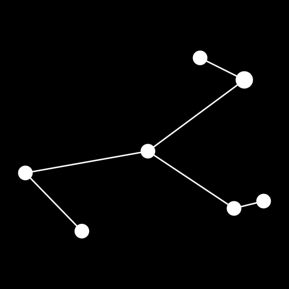 Ara constellation map. Vector illustration.