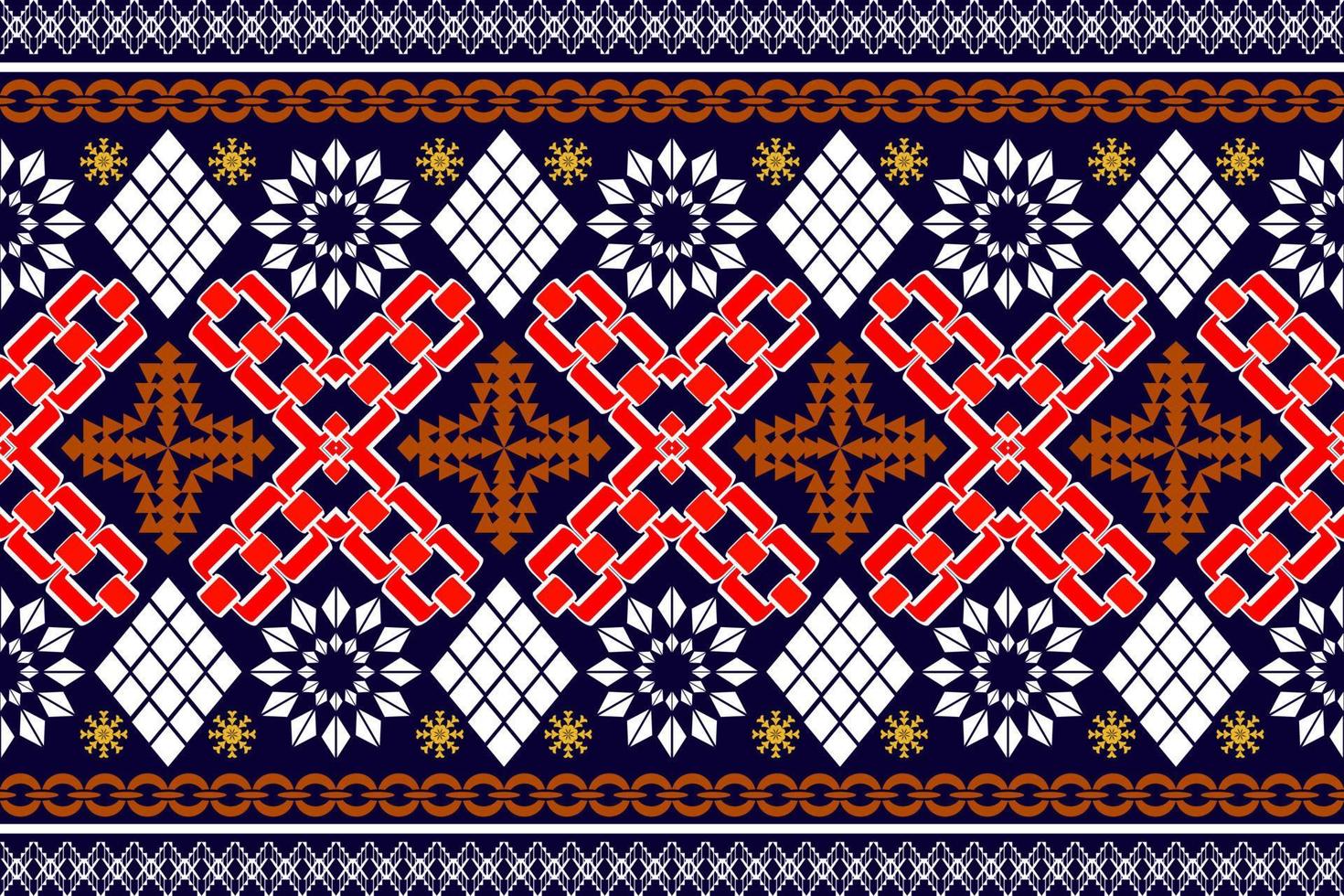Geometric ethnic oriental traditional art pattern.Figure tribal embroidery style.Design for ethnic background,wallpaper,clothing,wrapping,fabric,element,sarong,vector illustration vector