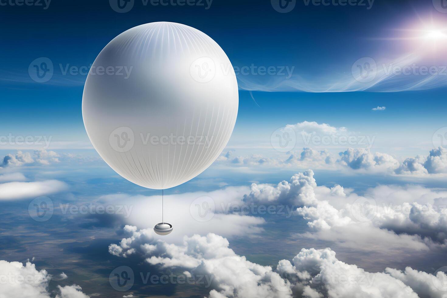 Weather Balloon. Neural network photo