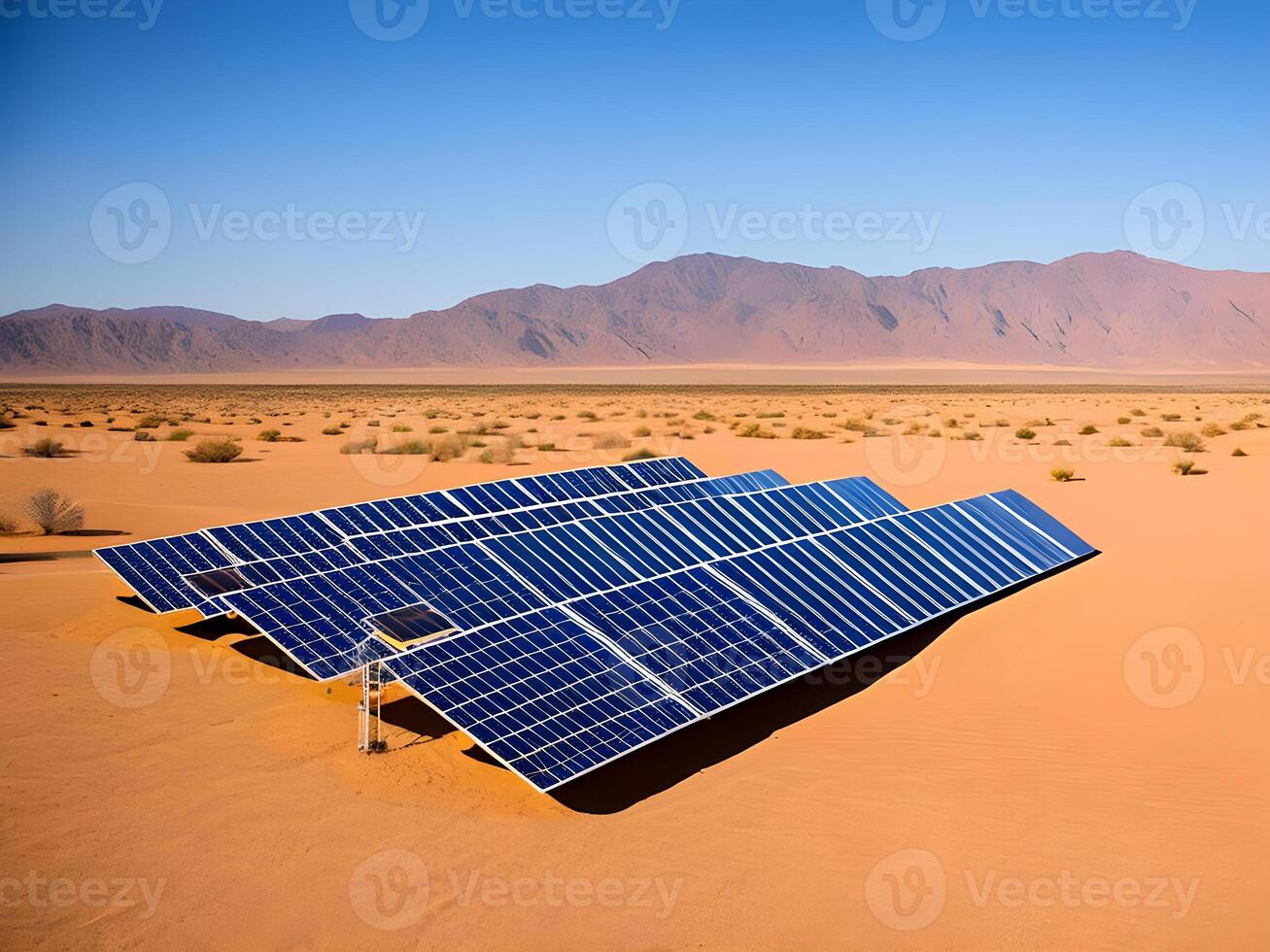 Technology solar cell, Alternative source of electricity. concept of sustainable resources and renewable energy. . photo