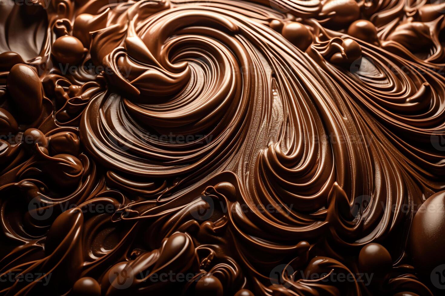 Amazing Chocolate Swirls And Backgrounds. photo