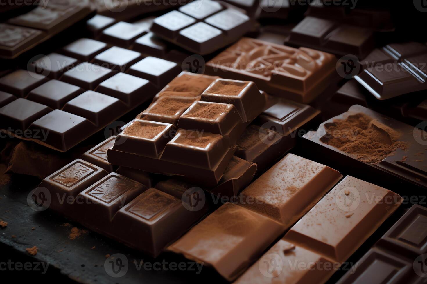 Chocolate Bars. aesthetic photo