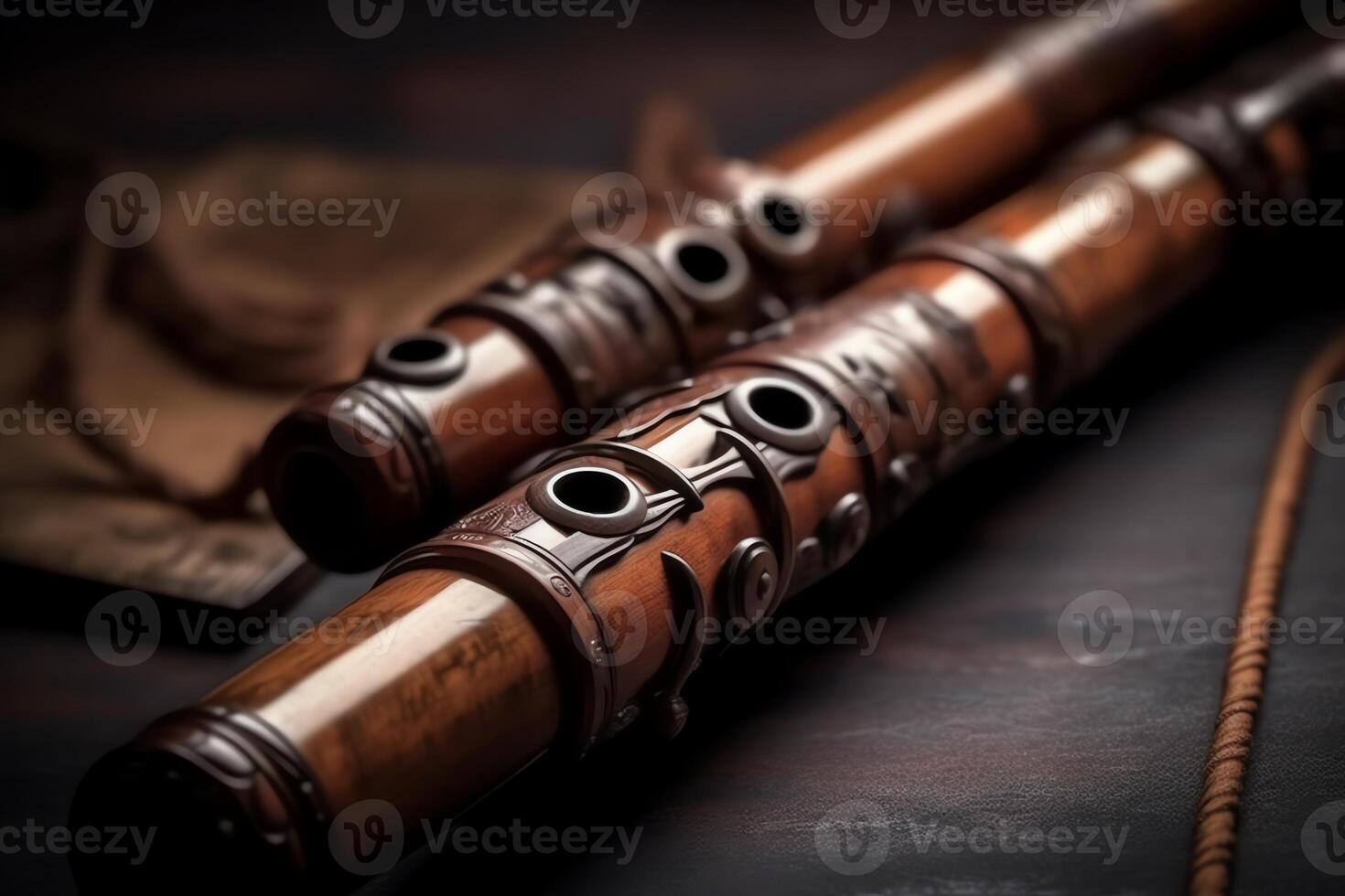 The bassoon is a symphony orchestra musical instrument. photo