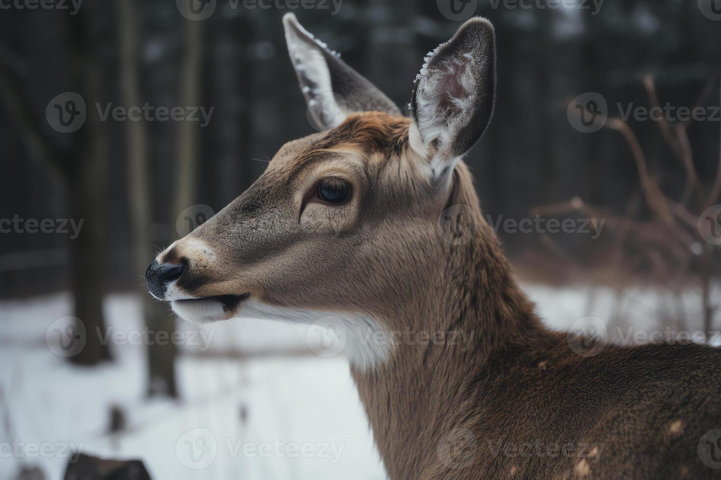 Deer Christmas holiday photo