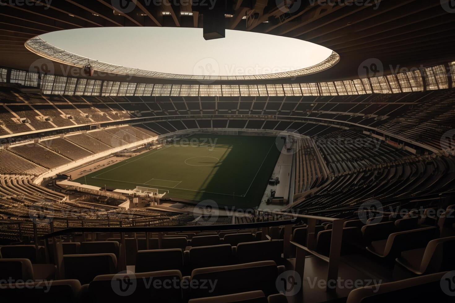 Stadium with a corner view. photo