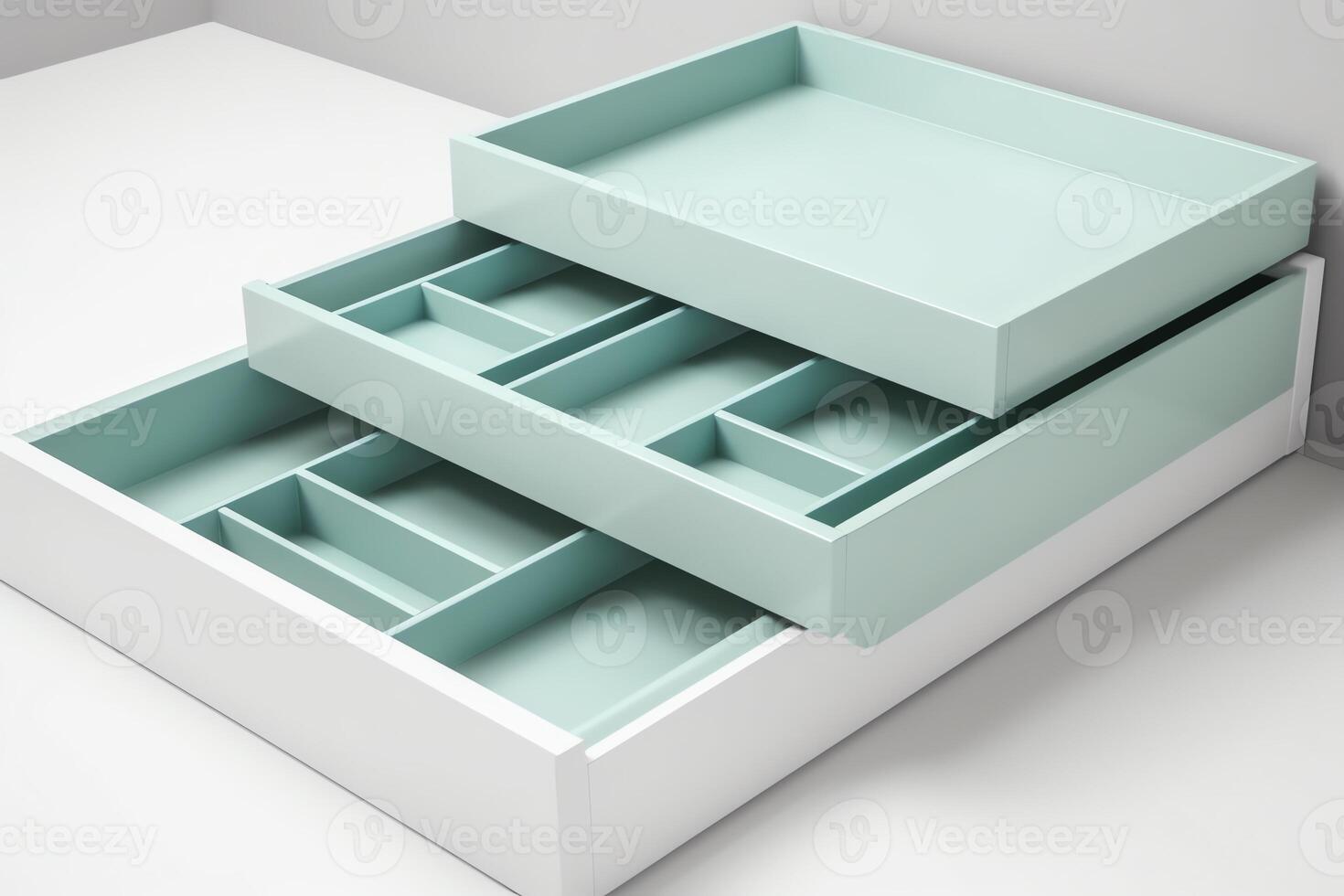 Square Sliding Drawer Box Mockup photo