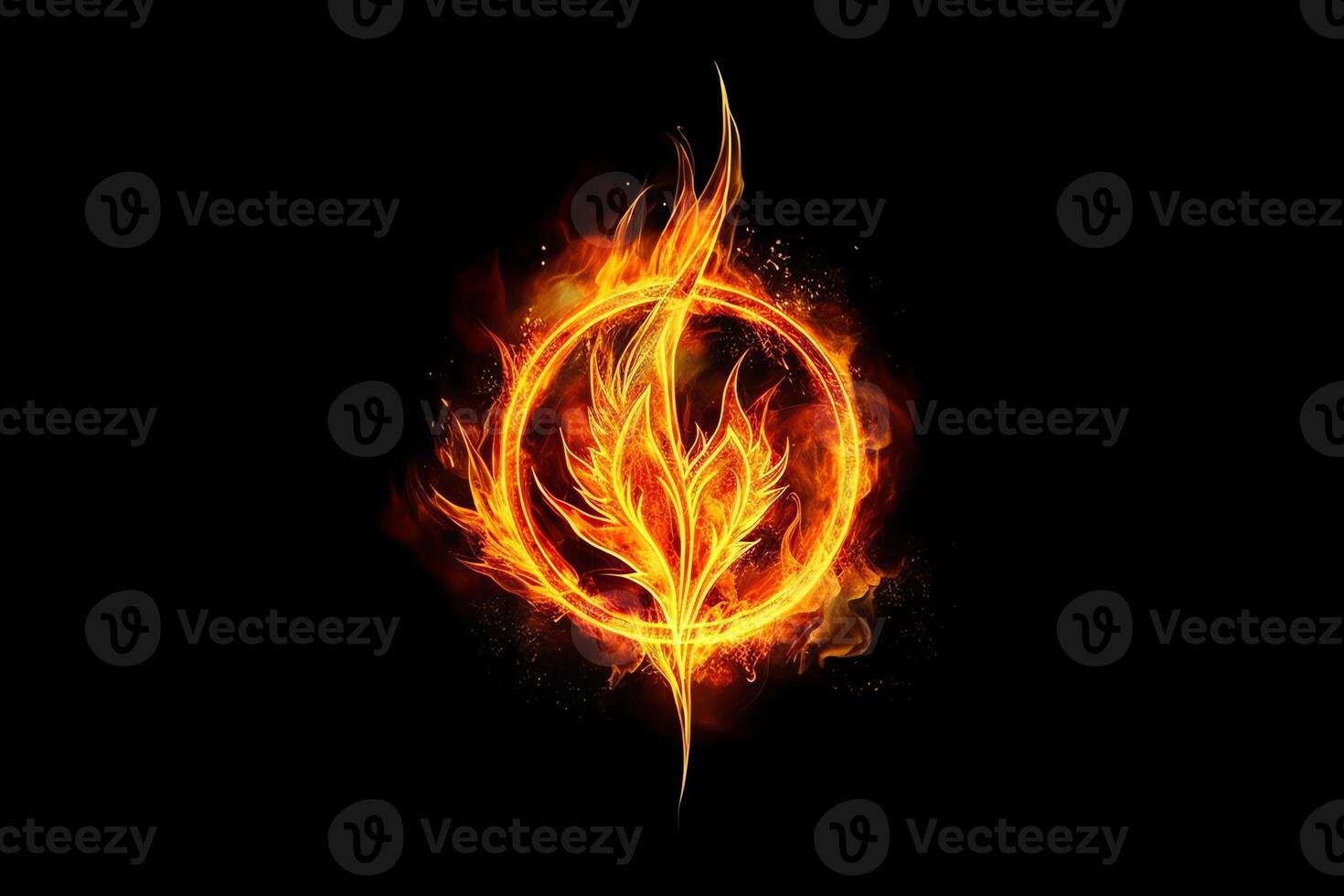 Fiery symbol. aesthetic photo