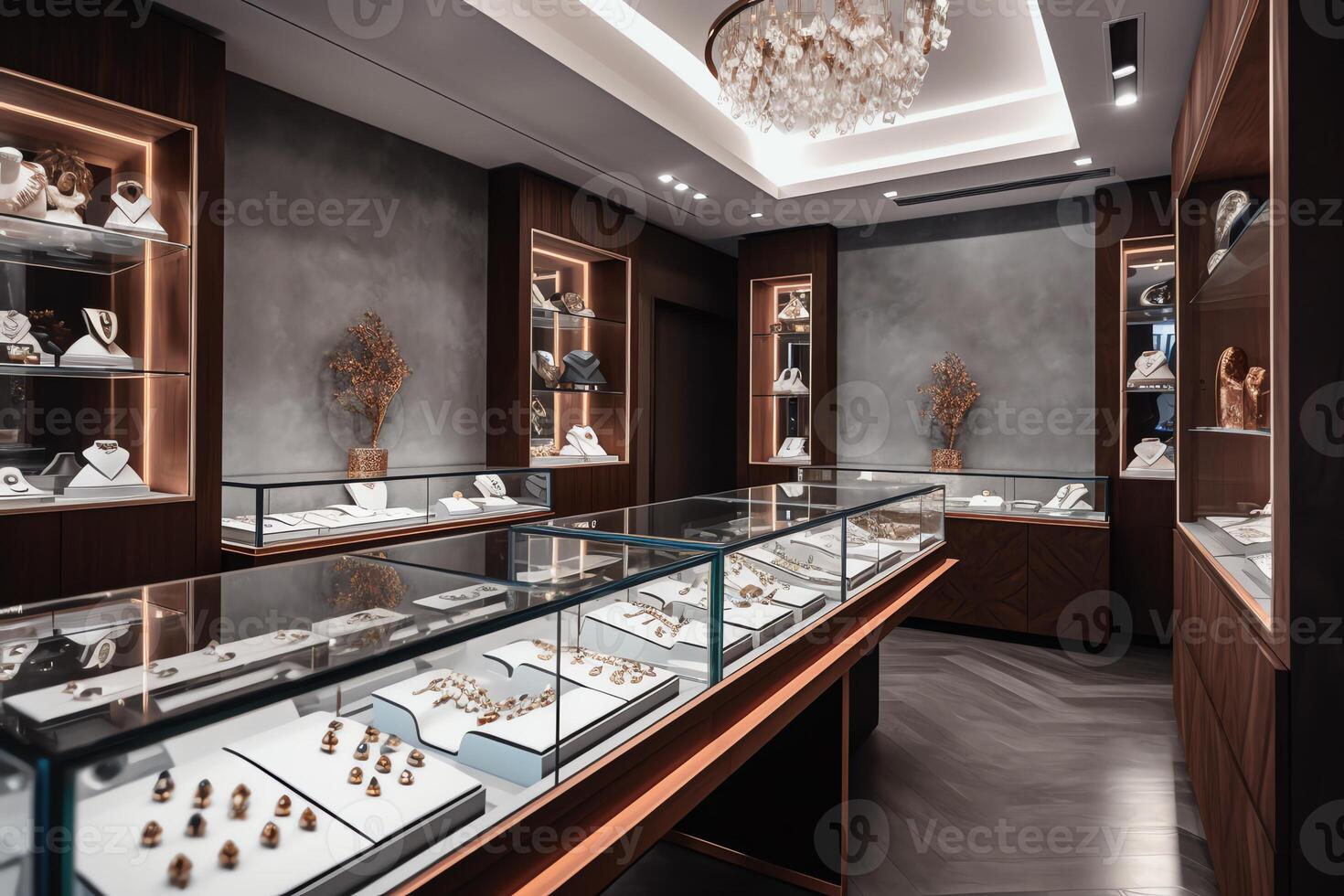 Modern Jewelry Store With Mens And Womens Accessories photo