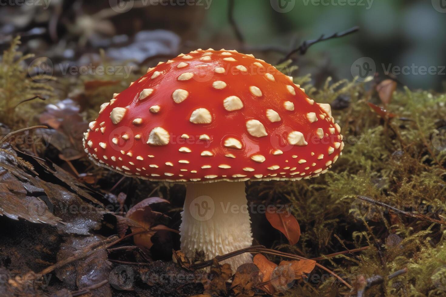 Vibrant red with white spots the red cap mushroom is both psychedelic
