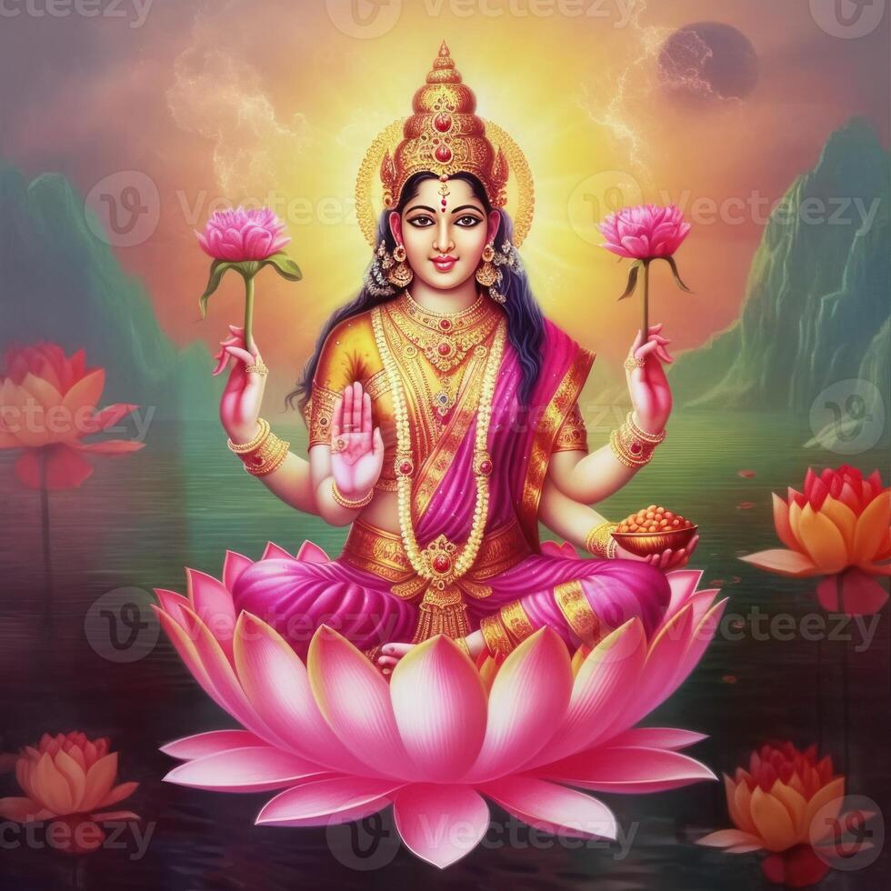 maha lakshmi images download mah laxmi goddess on lotus images photo
