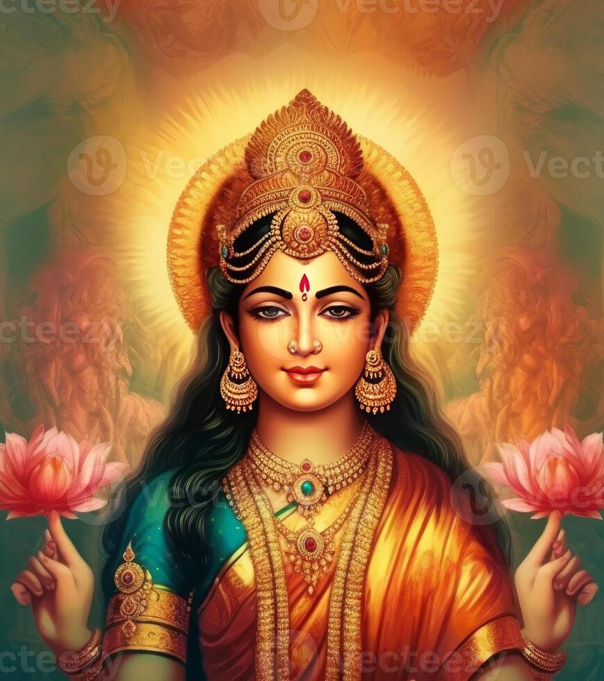 Goddess laxmi aesthetic photo