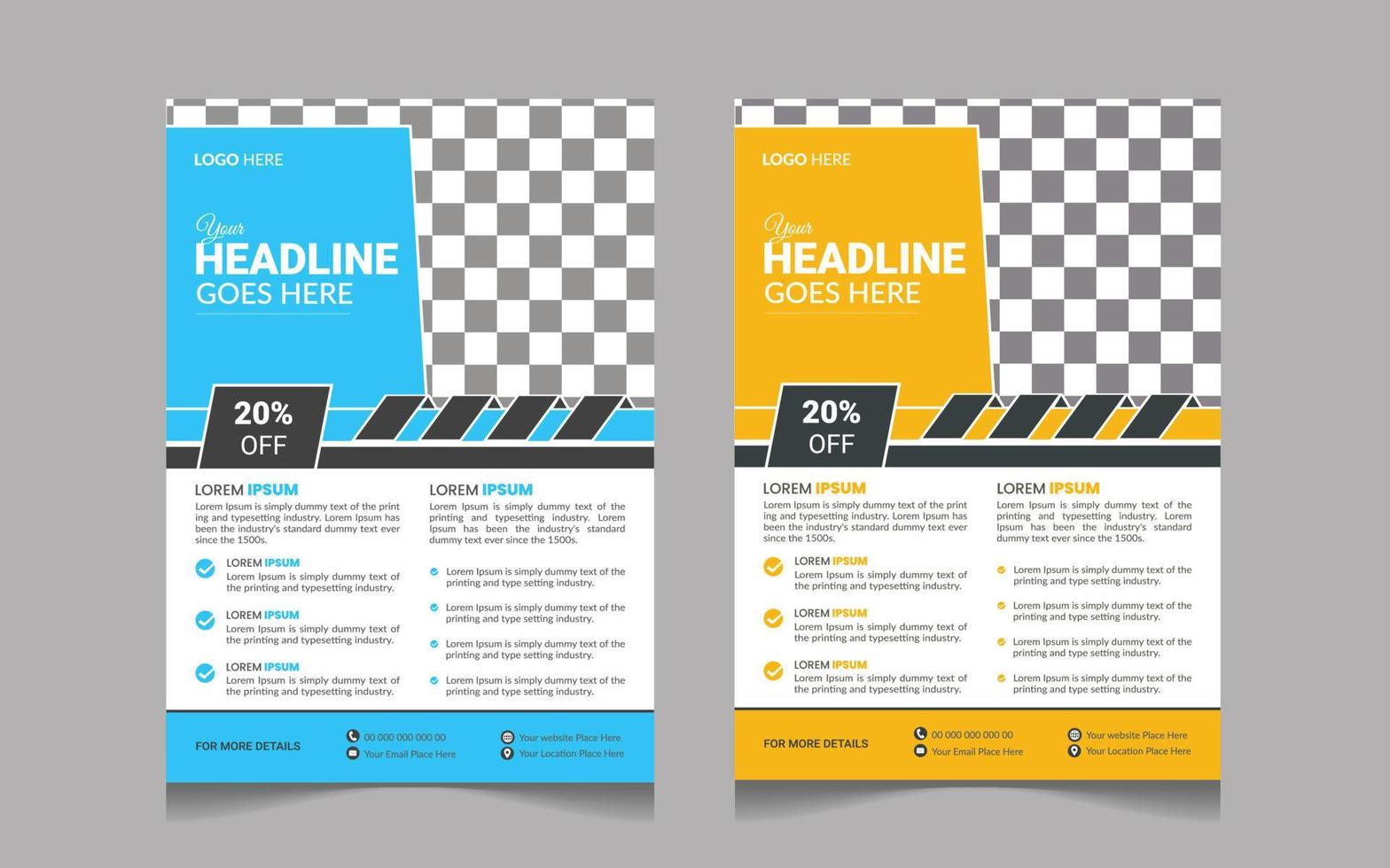 Modern Fresh Business Flyer Template vector