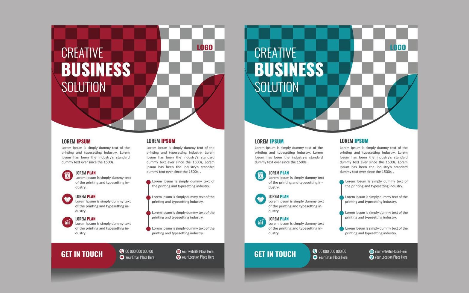 Modern Fresh Business Flyer Template vector
