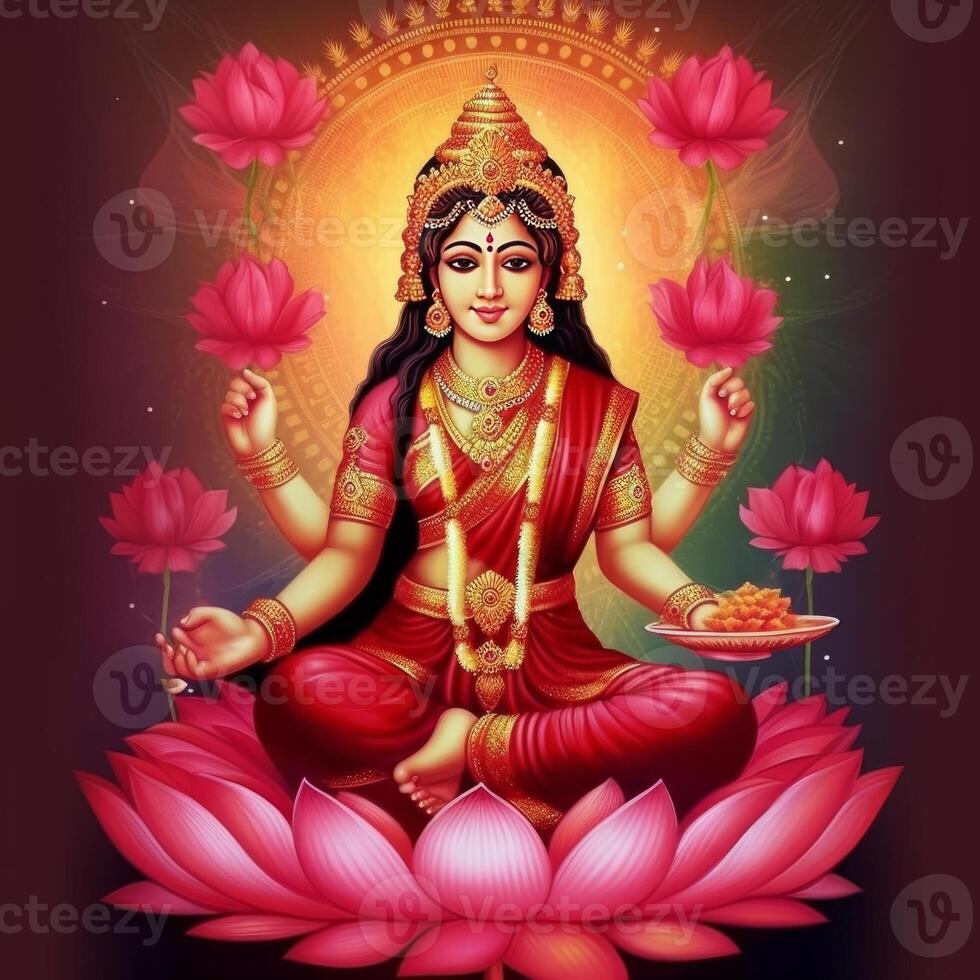 maha lakshmi images download mah laxmi goddess on lotus images photo